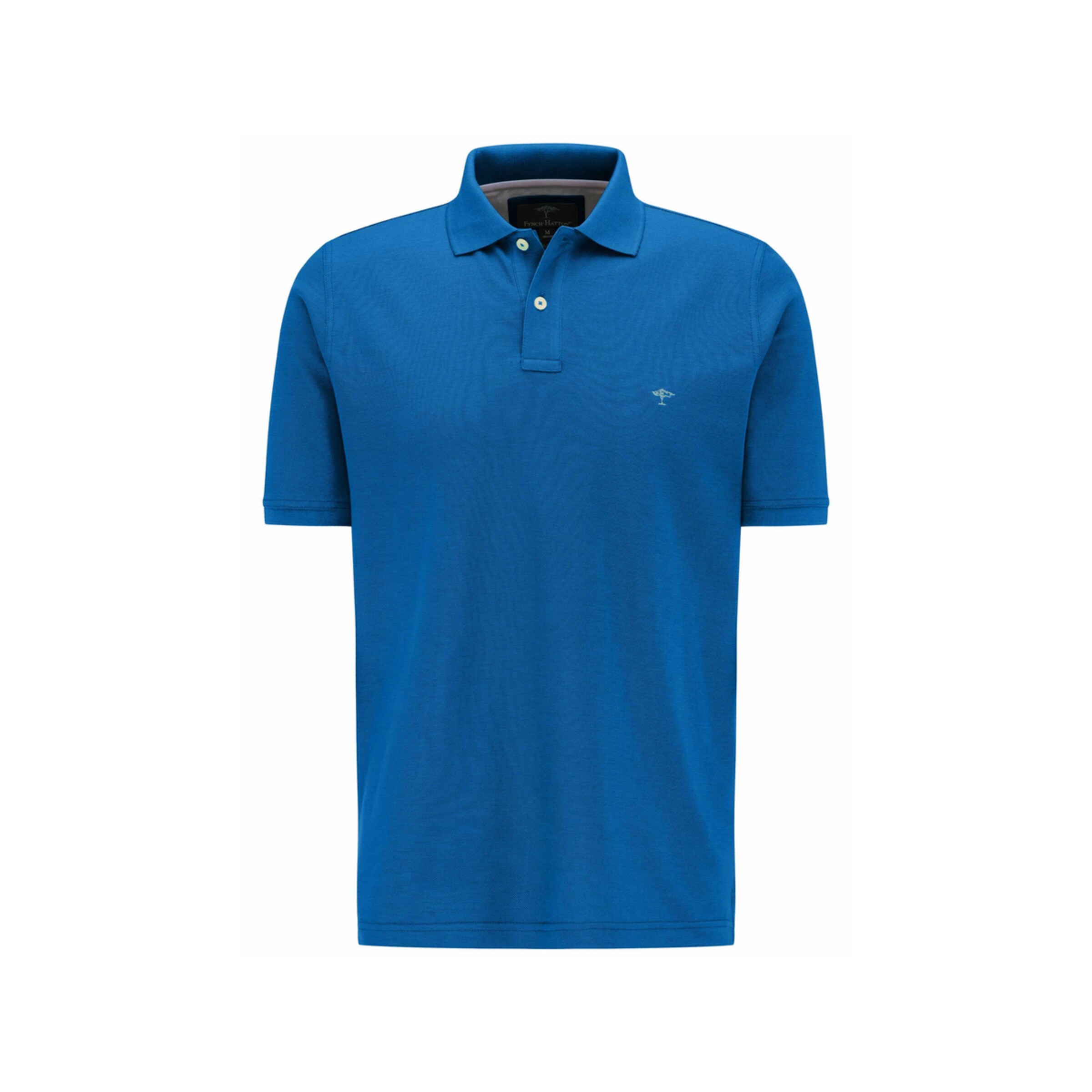 Männer Große Größen FYNCH-HATTON Poloshirt kurzarm in Blau - RQ78986