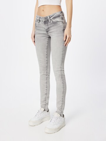 Pepe Jeans סקיני ג'ינס 'PIXIE' באפור: מלפנים