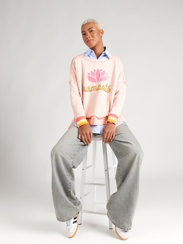 Sweat-shirt 'Namasté' miss goodlife en rose