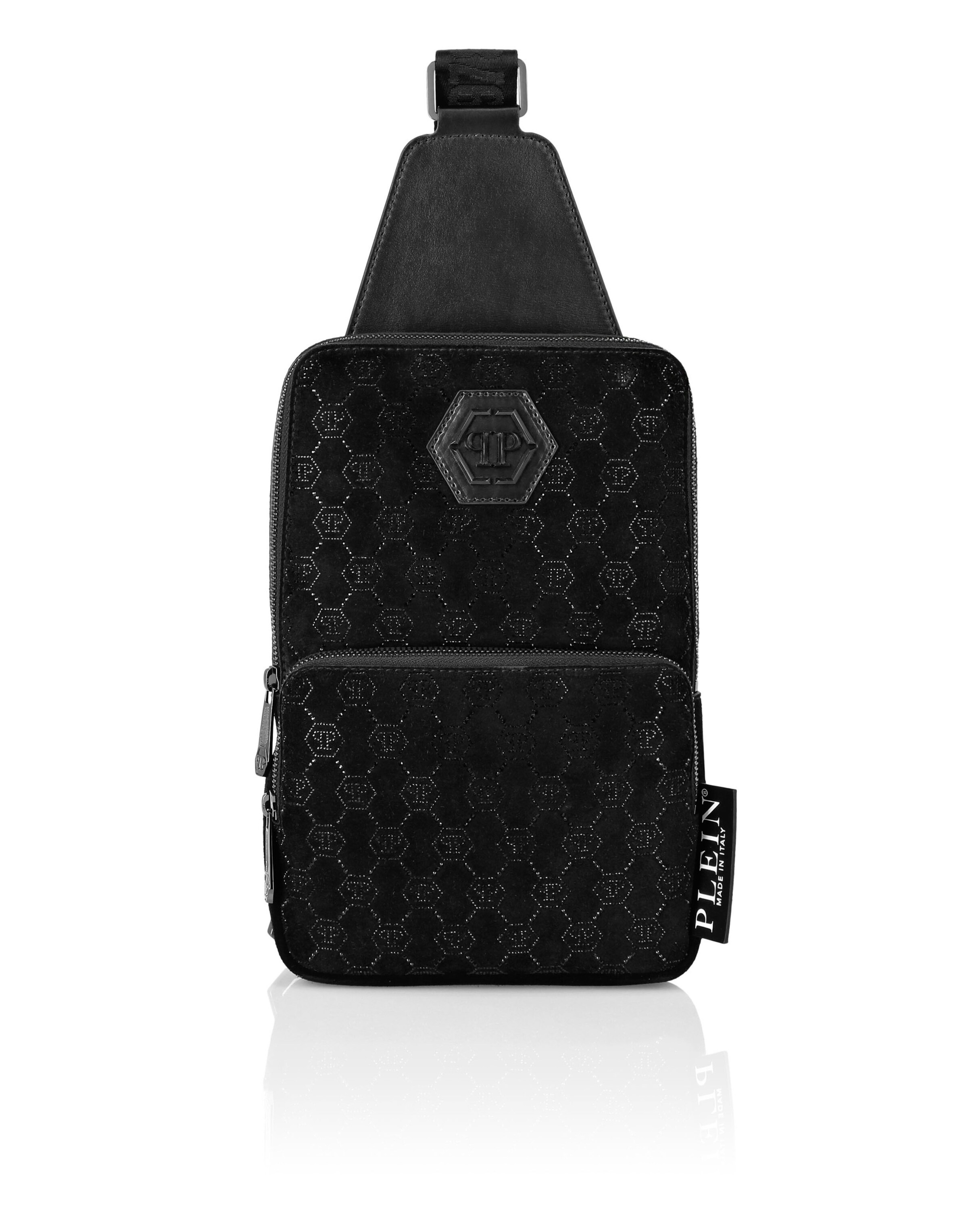 Philipp Plein - Mala de ombro em preto: frente