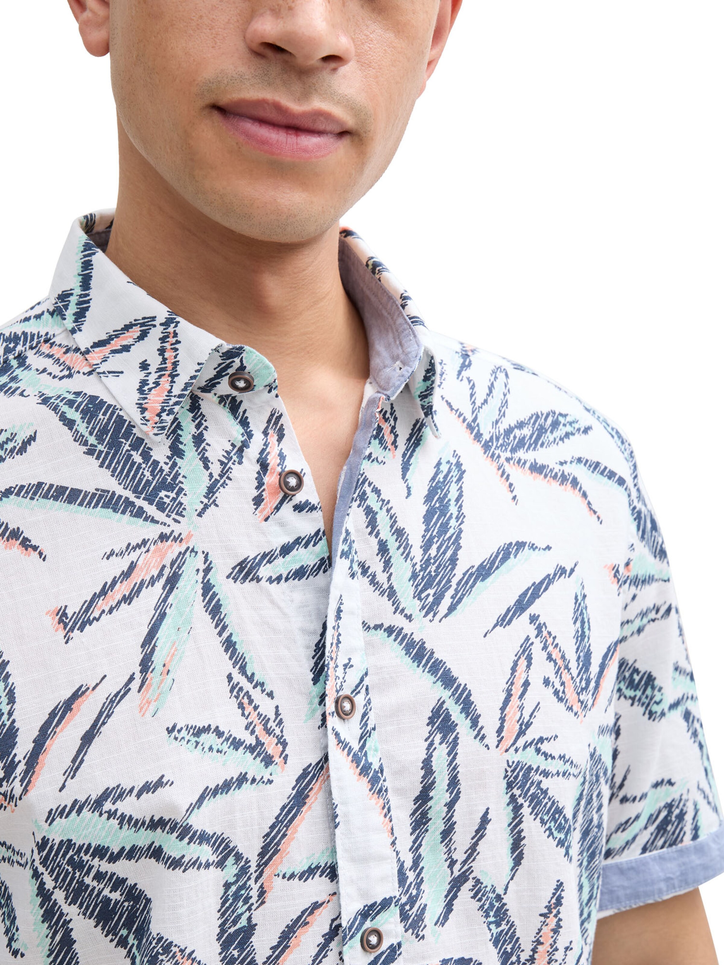 TOM TAILOR Классический крой Рубашка в Белый