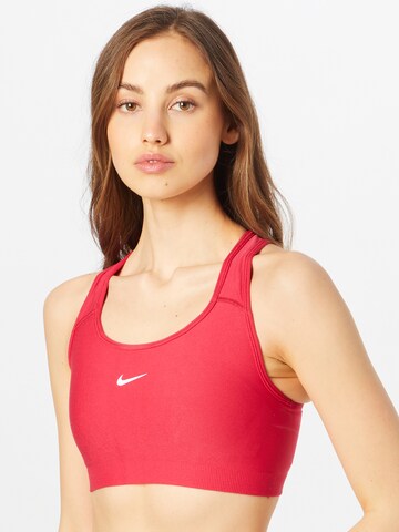 NIKE Bustier Biustonosz sportowy w kolorze czerwony: przód