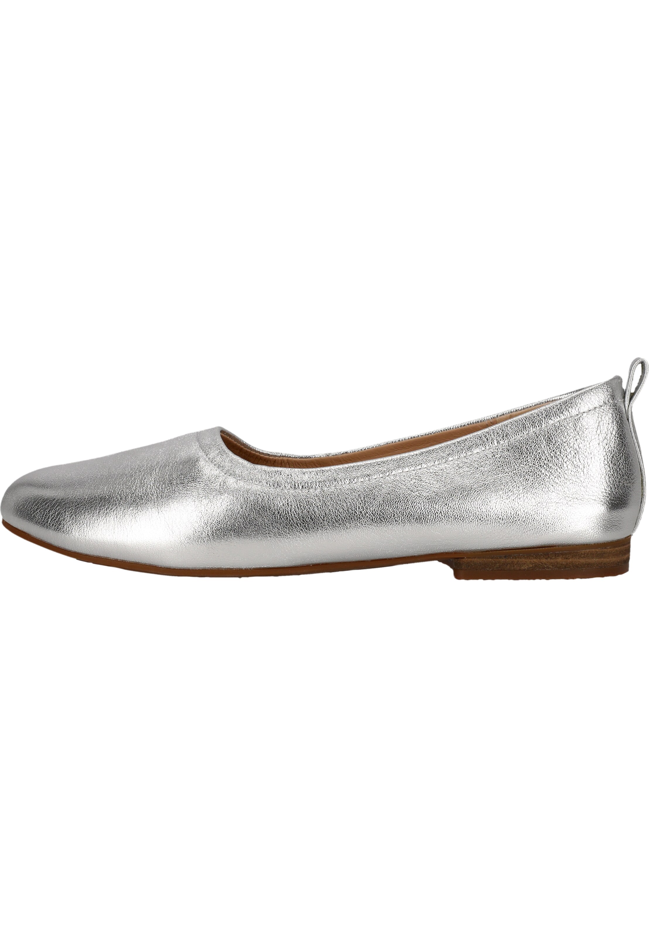 CLARKS Ballerina 'Fawna Soft' in Silver