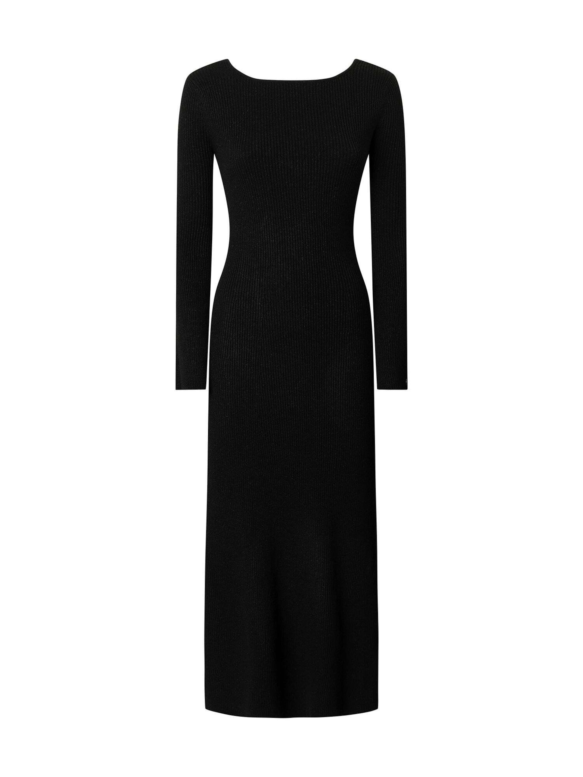 Robes en maille 'CHANELE' Pepe Jeans en noir : devant