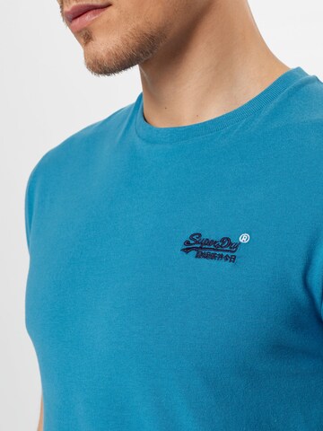 Superdry Regular Fit T-Shirt in Blau