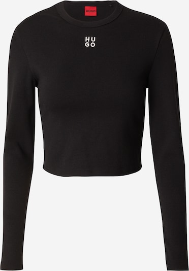 Marškinėliai 'Dafilomena_3' iš HUGO, spalva – juoda / balta, Prekių apžvalga