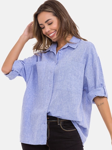 CIPO & BAXX Blouse 'WH125' in Blauw