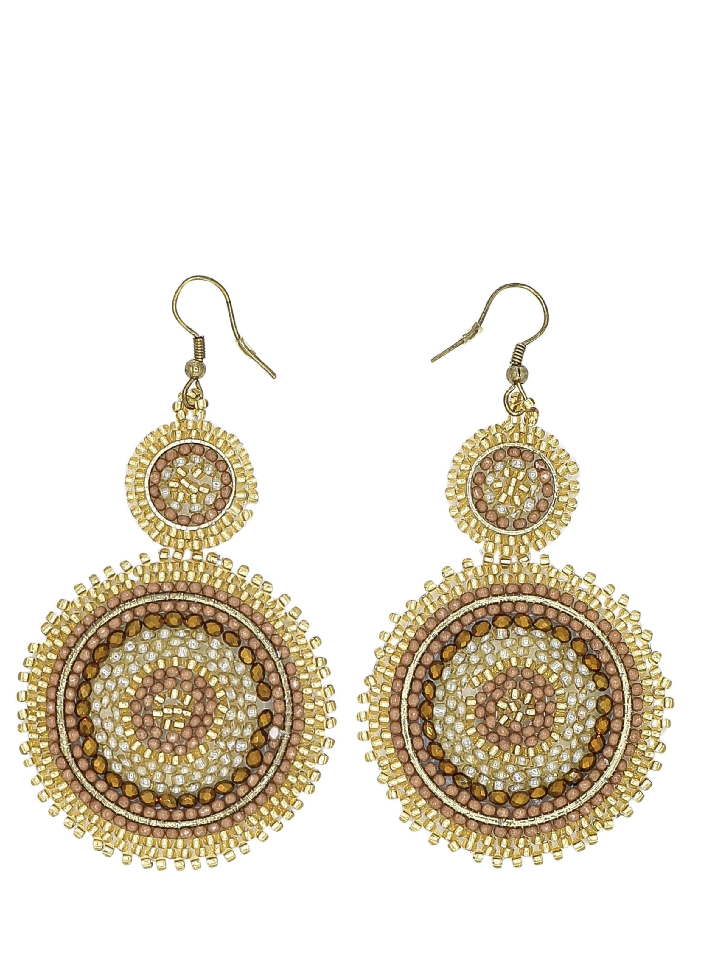COLLEZIONE ALESSANDRO Earrings 'Mystic' in Gold: front