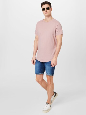 JACK & JONES Regular Fit T-Shirt in Pink