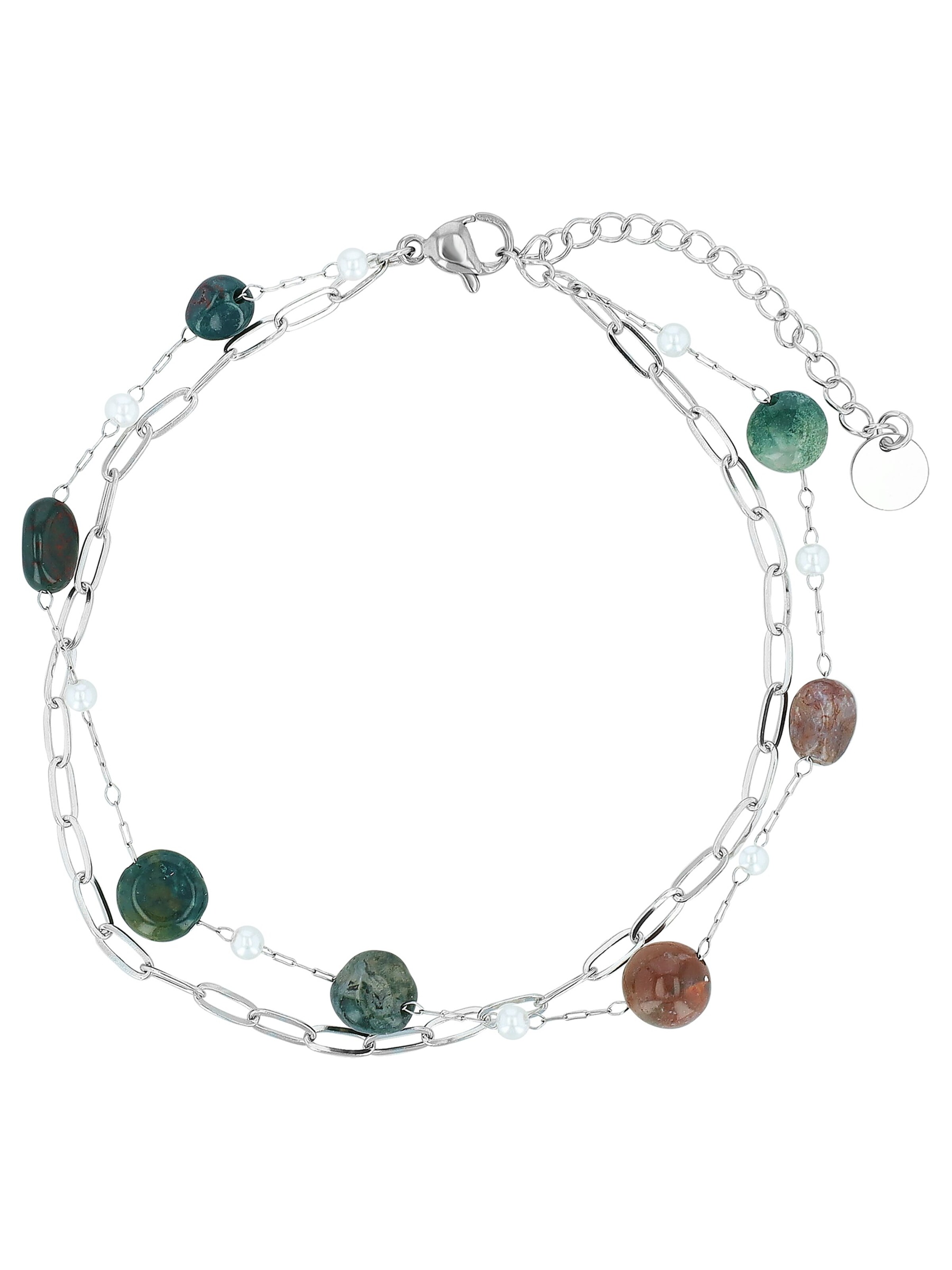 Akzent Fußschmuck 'Danielle, langlebig'‌‌‌ in Silber: Vorderseite