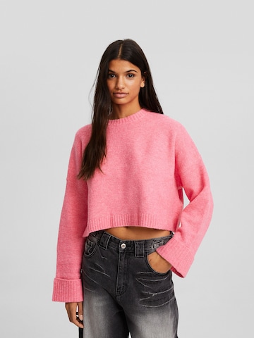 Pull-over Bershka en rose : devant