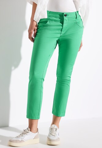 STREET ONE Slimfit Hose in Grün: Vorderseite