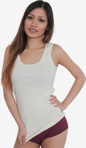 Albero Natur Top 'Damen Tanktop aus Bio-Baumwolle' in White: front