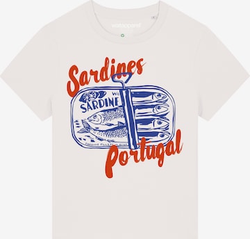 T-shirt 'Sardines Portugal' Watapparel en blanc : devant