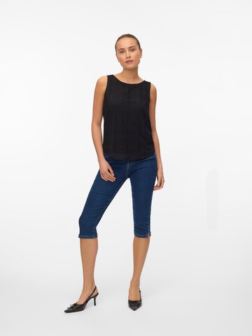 VERO MODA Gebreide top 'VMMAYA' in Zwart