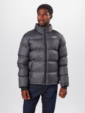 Schott NYC Regular fit Winter Jacket 'Idaho' in Grey: front