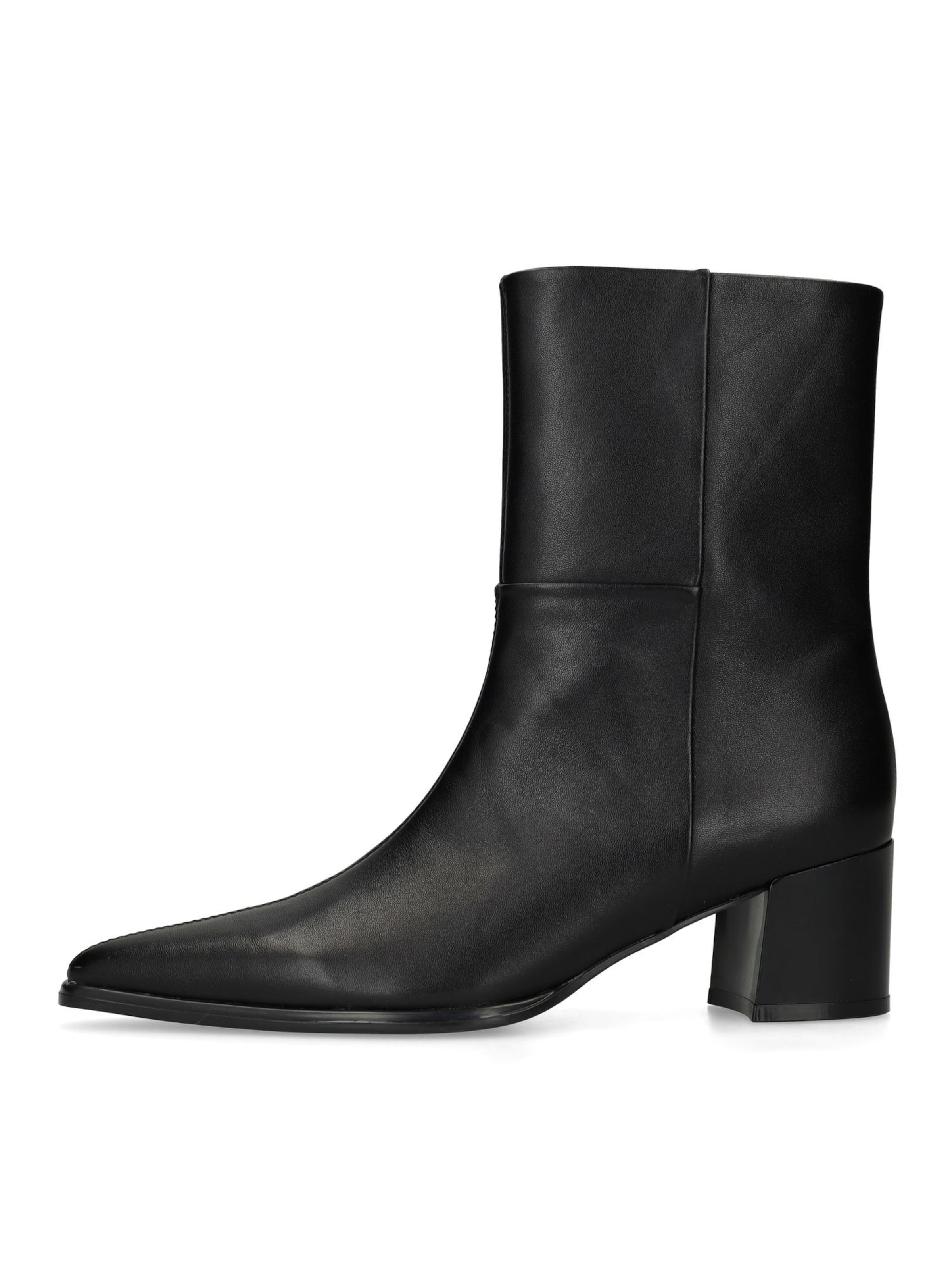 MANFIELD Stiefelette in Schwarz: Vorderseite