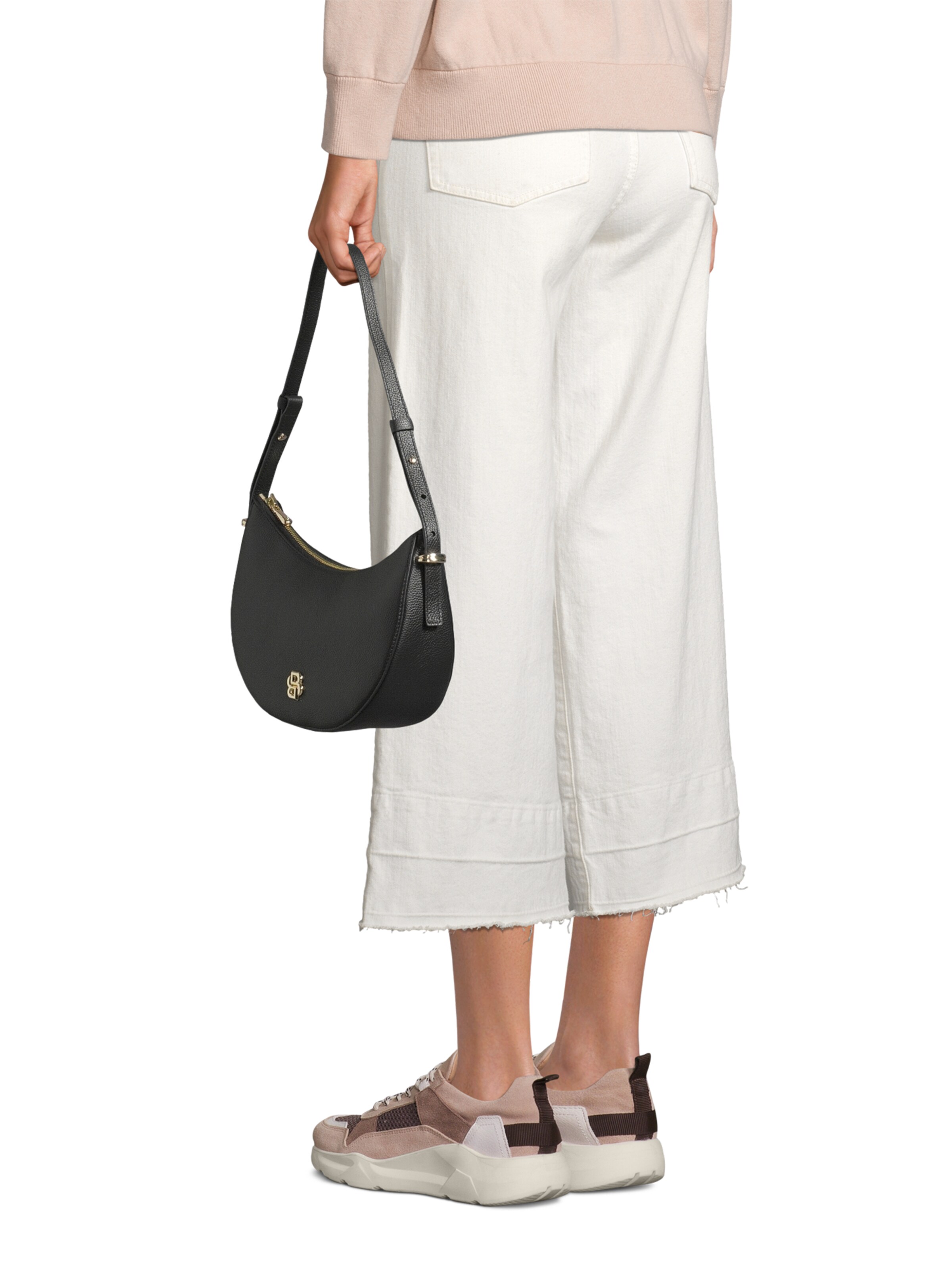 BOSS Schultertasche in Schwarz: Vorderseite