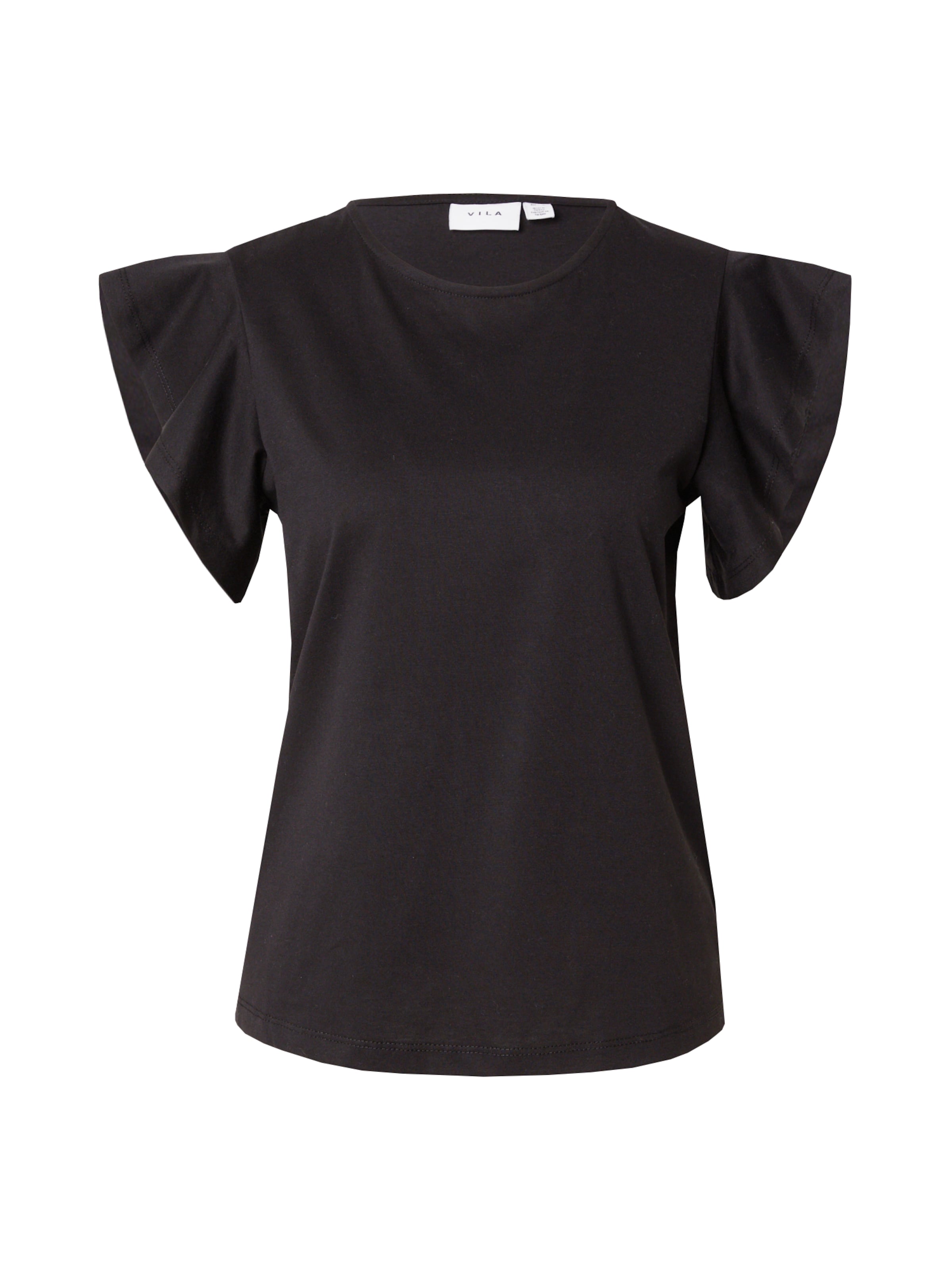 VILA T-Shirt 'VISummer' in Schwarz: Vorderseite