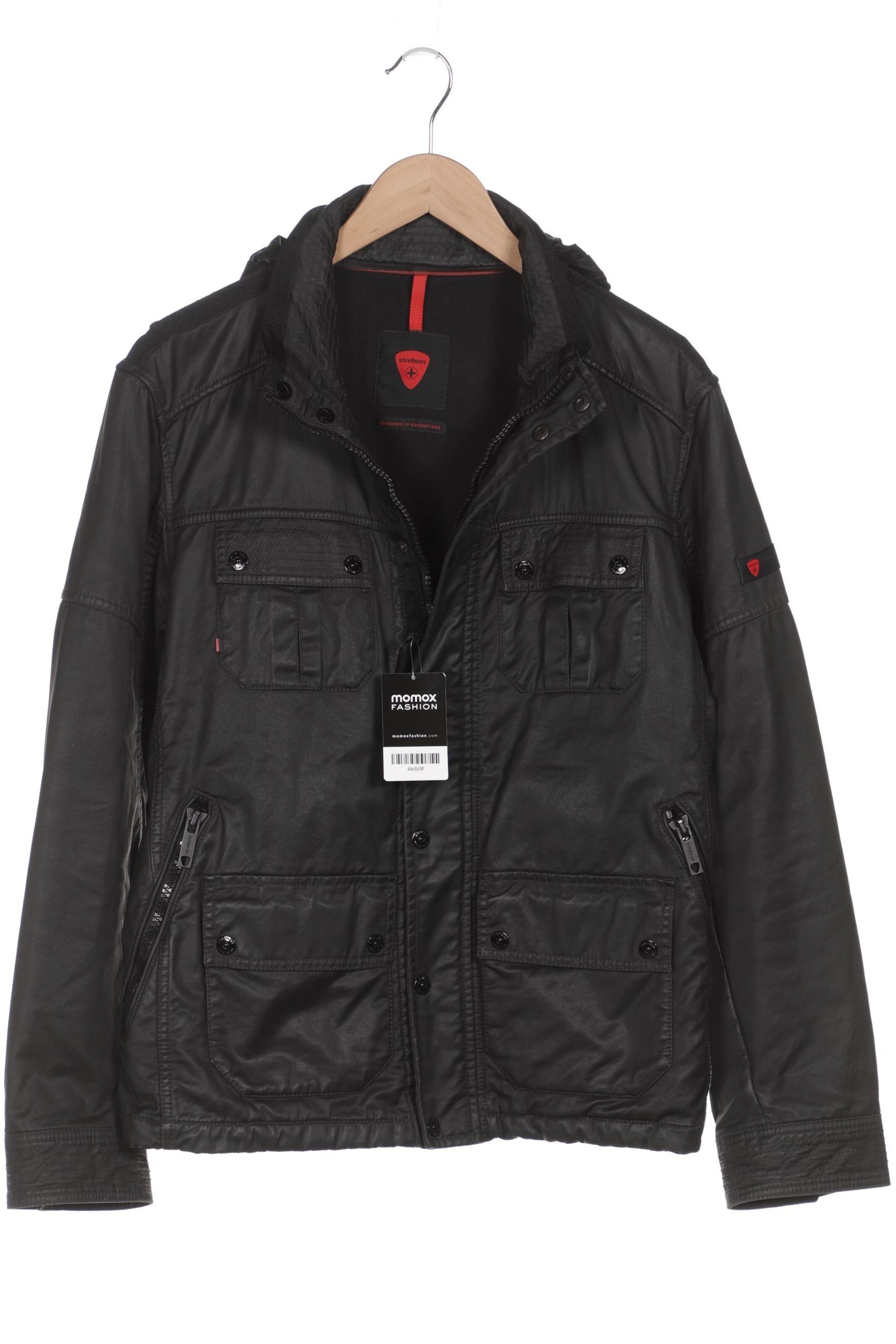 STRELLSON Jacket & Coat in M-L in Black: front