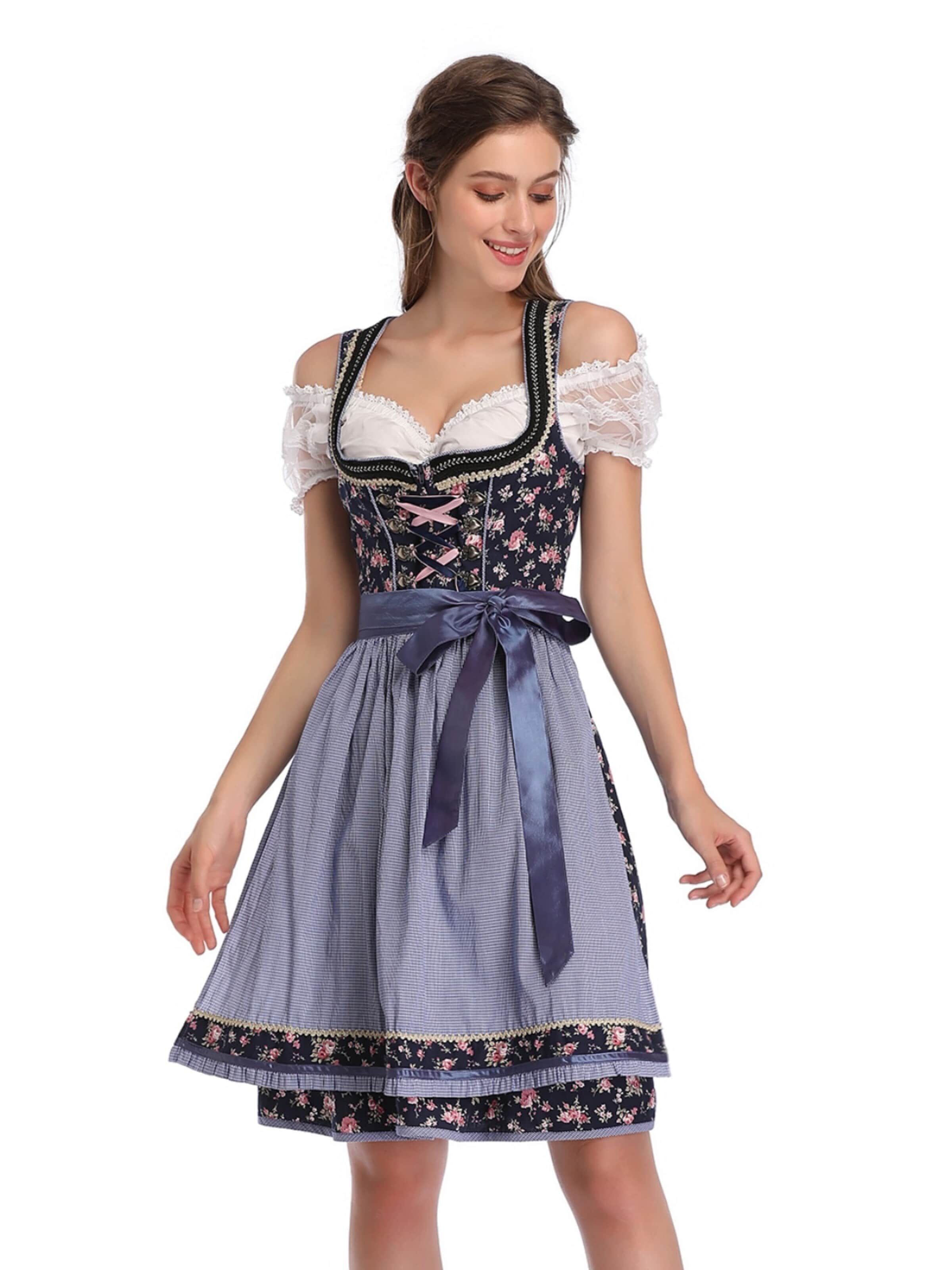 Yesfashion Dirndl‌‌‌‌‌ in Blau