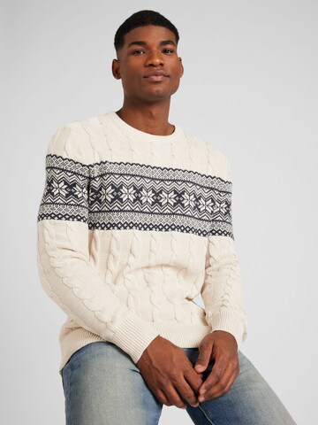 Lindbergh Sweater in White: front