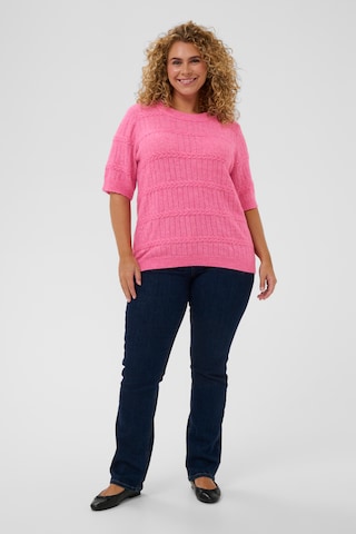 KAFFE CURVE Pullover 'KCminia' in Pink