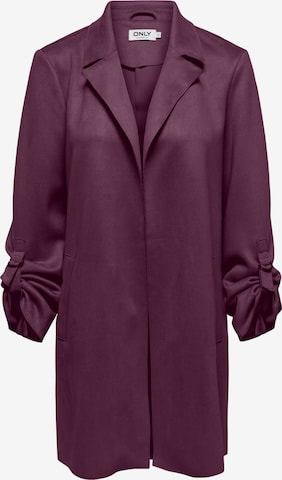 Manteau mi-saison 'ONLJoline' ONLY en violet : devant