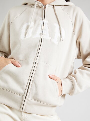 GAP Кофта на молнии в Бежевый