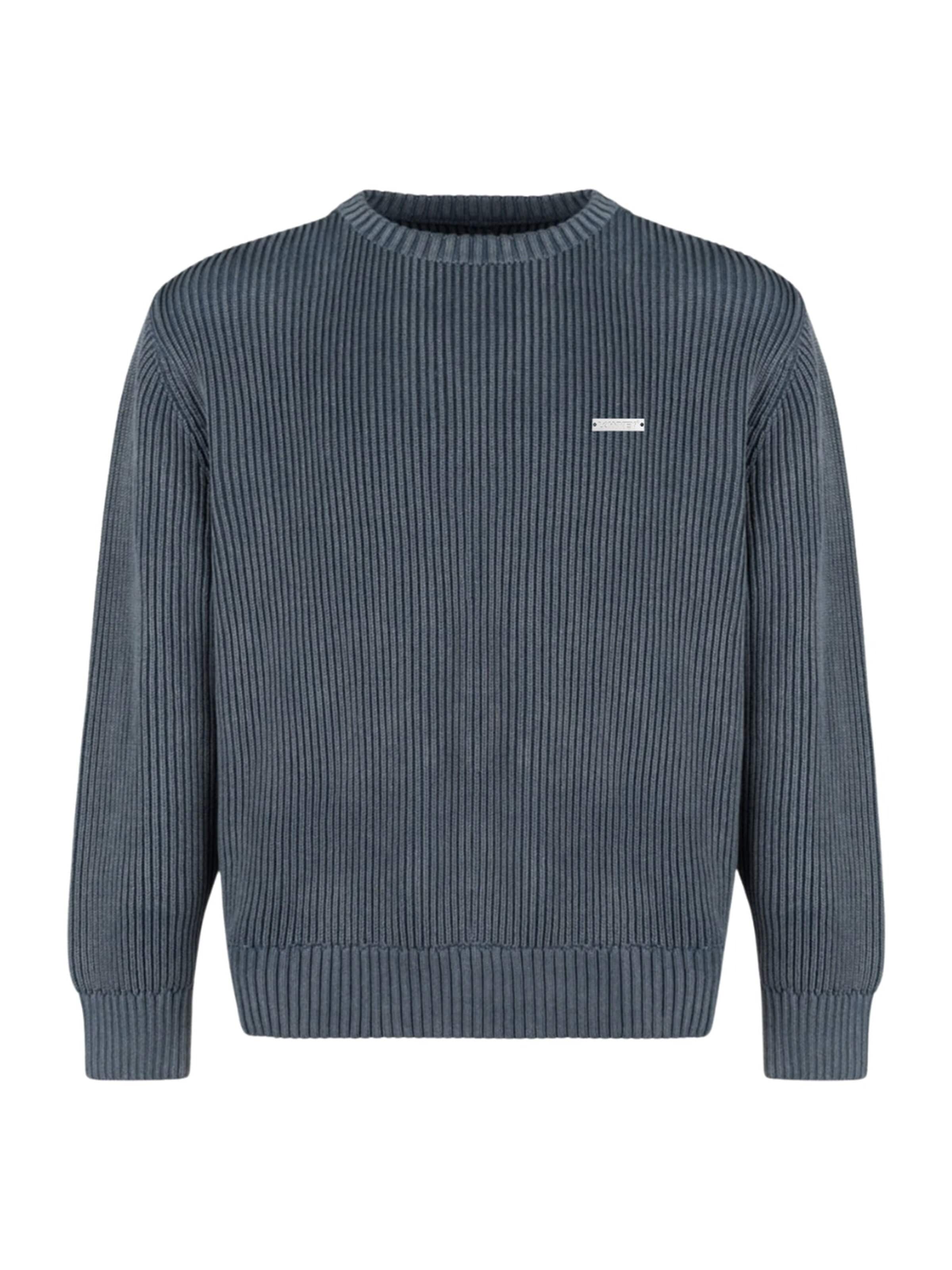 Lowkey - Jersey 'Heavyweight Knit Sweater Strickpullover' en azul: frente