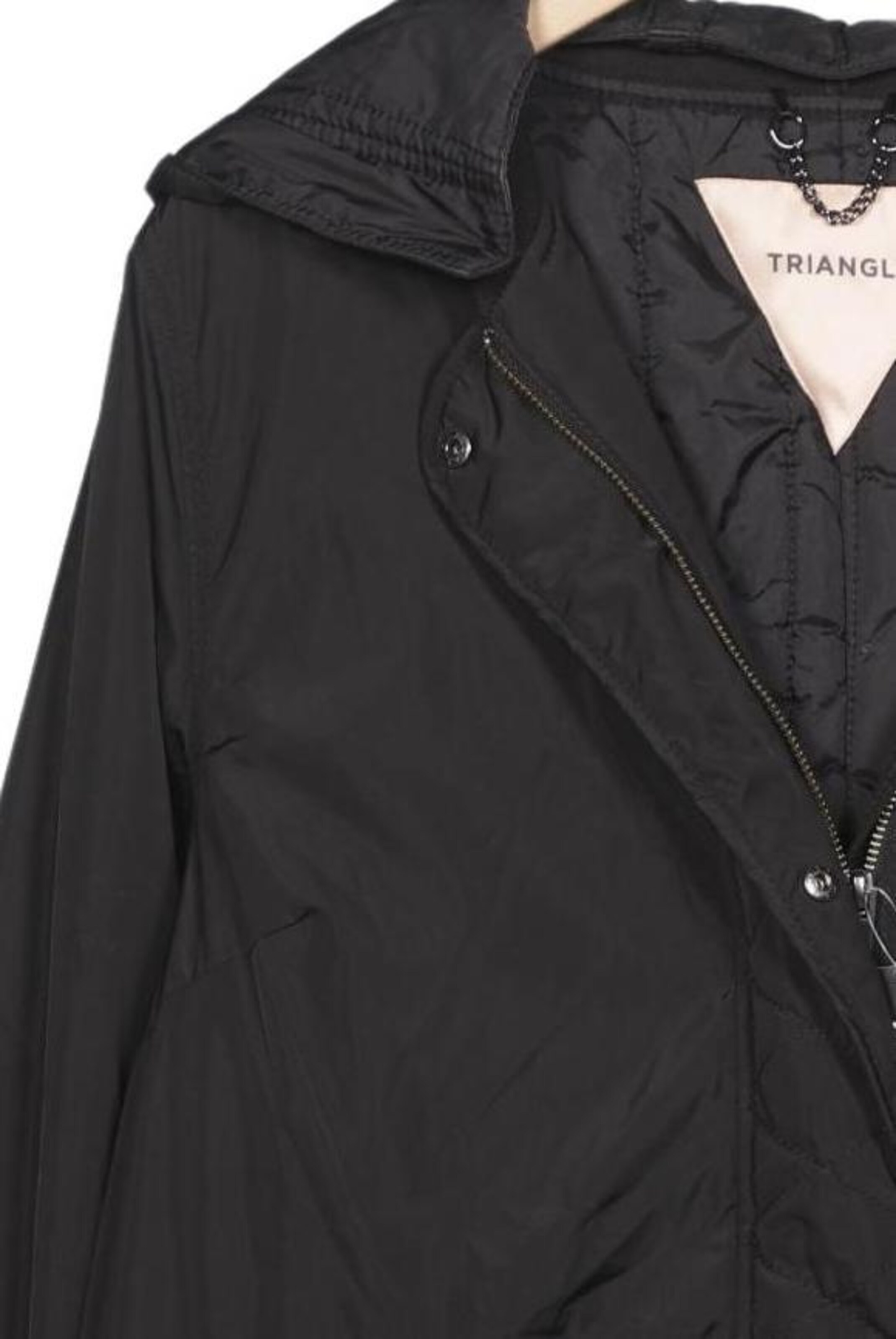 TRIANGLE Mantel XXL in Schwarz