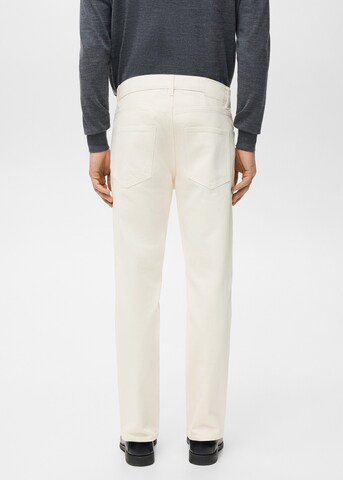 MANGO MAN Tapered Jeans 'Ben' in Beige