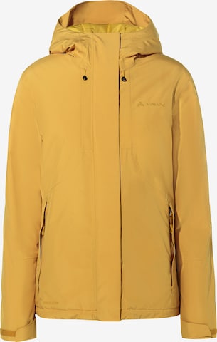 VAUDE Outdoorjas 'Rosemoor' in Geel: voorkant