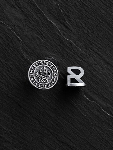 REYTEL - Pendientes 'BEAR'S PAW. RUNES' en plata