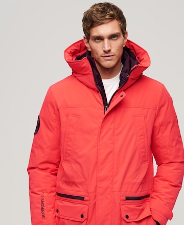 Superdry Winter Parka 'City' in Red