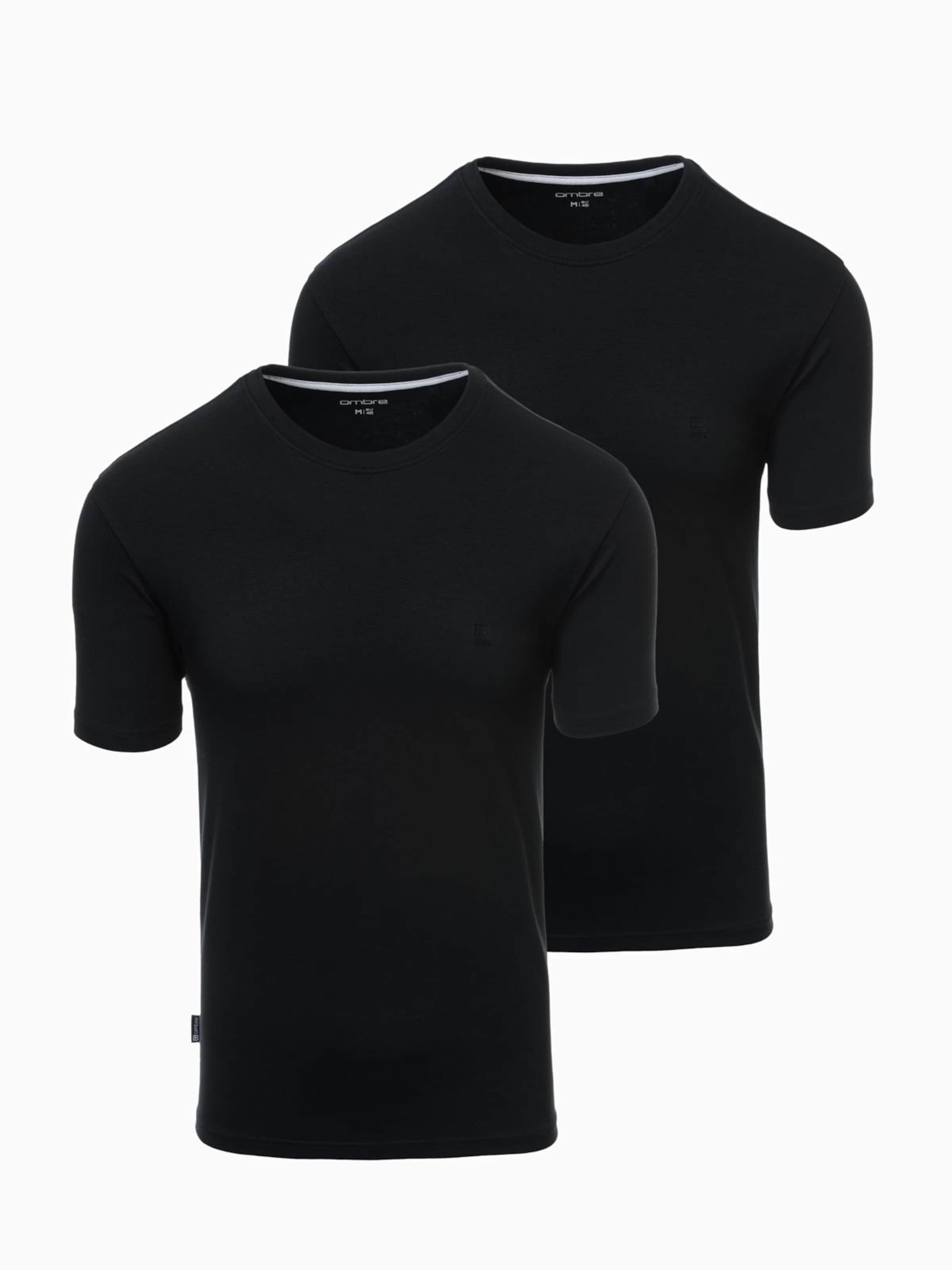 Ombre Shirt in Black: front