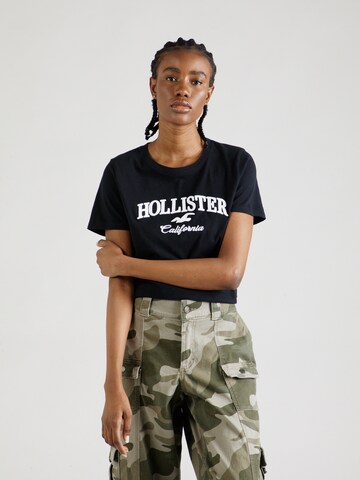 HOLLISTER Majica 'TECH CHAIN 3' | črna barva: sprednja stran