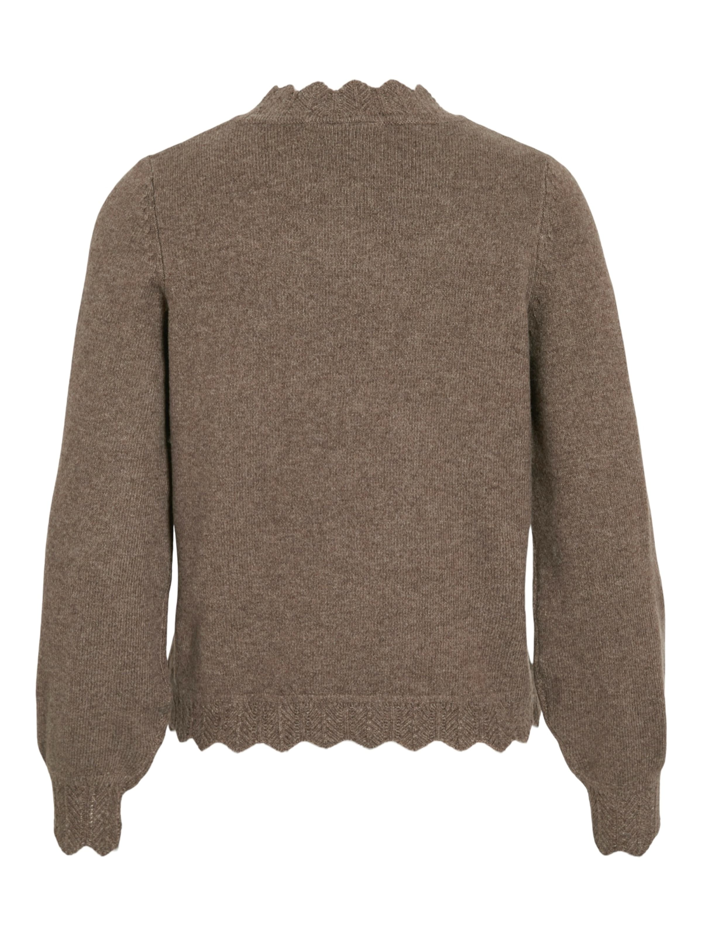 VILA Πουλόβερ 'VINIKOLINA' σε καφέ