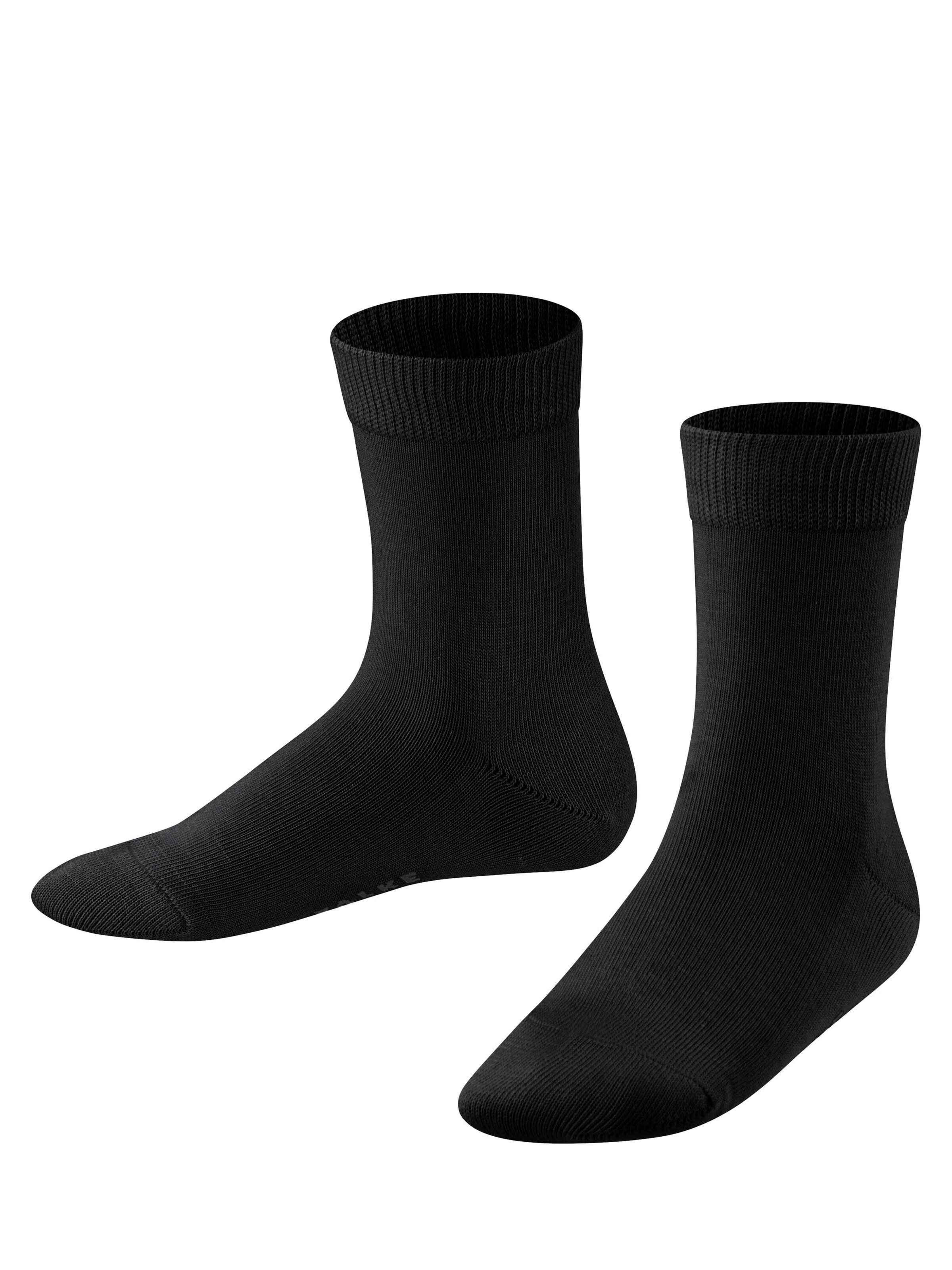 FALKE Socks 'Family' in Black: front