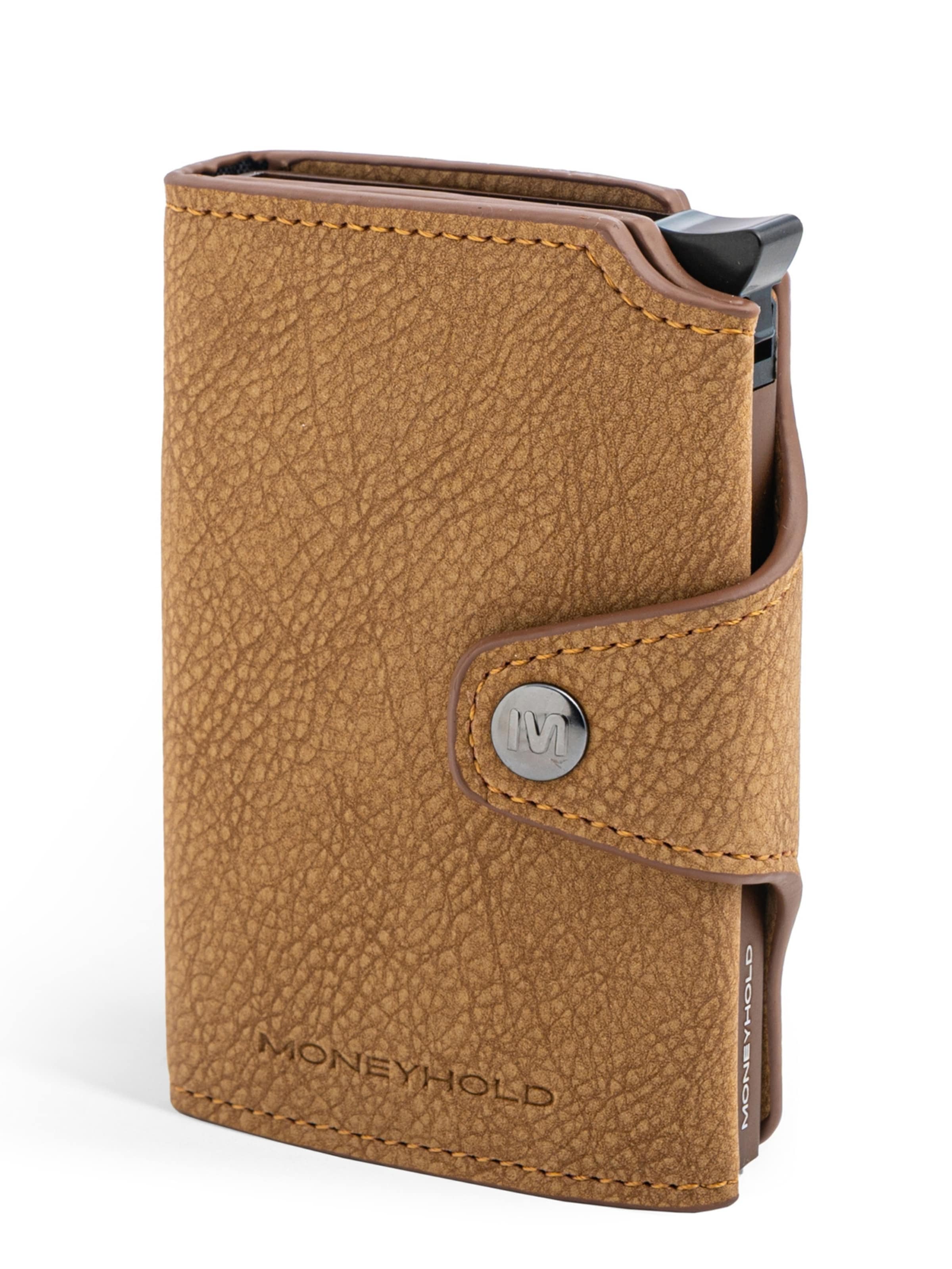 Portamonete di Moneyhold in marrone: frontale
