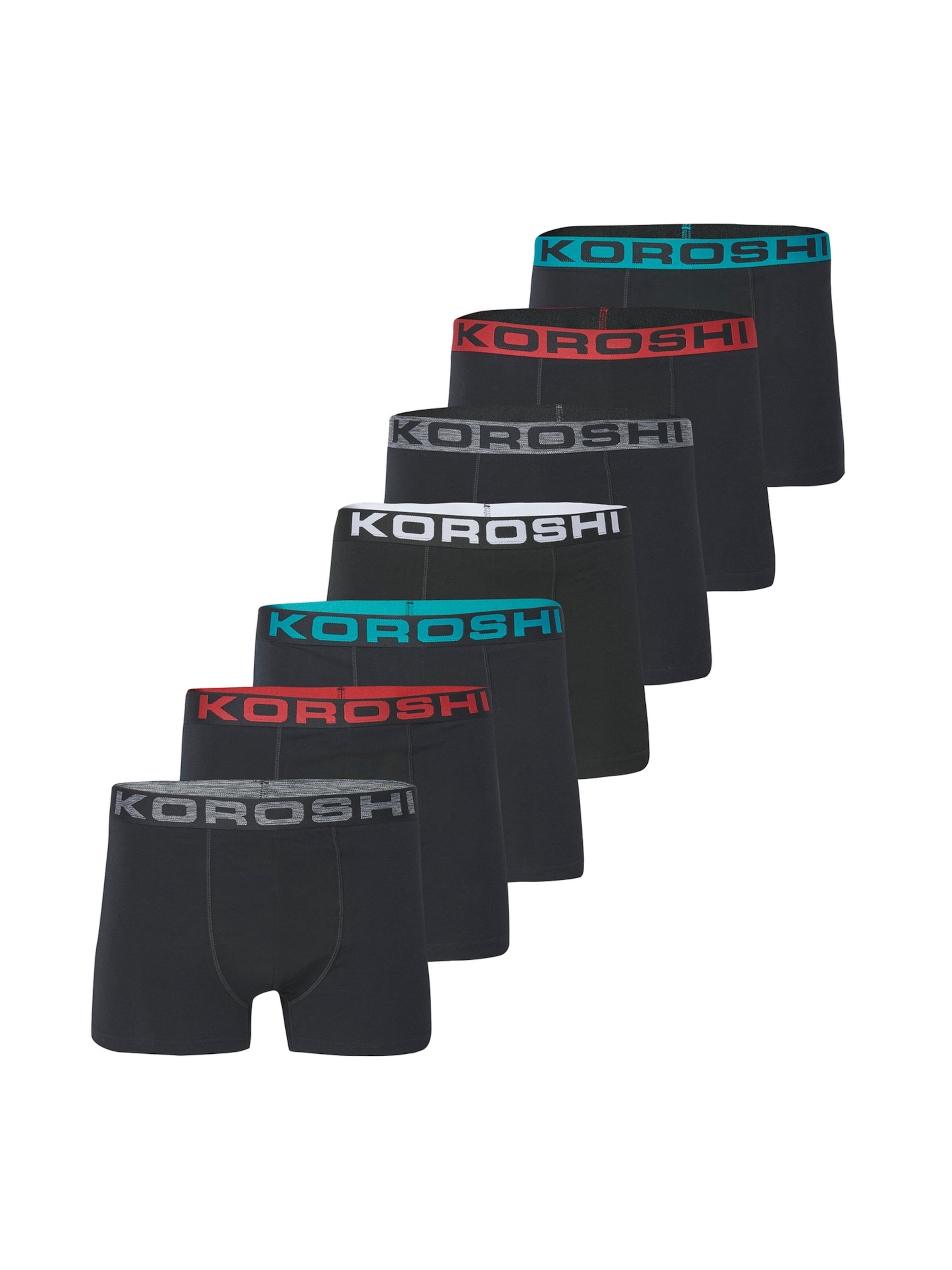 KOROSHI Boxer shorts in Black: front