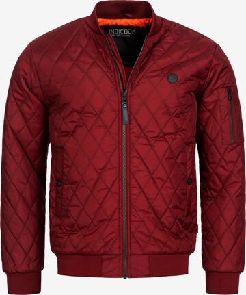 INDICODE JEANS Between-Season Jacket 'Novak' in Red: front