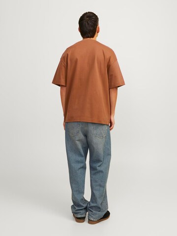 JACK & JONES Shirt 'JJEUrban Edge' in Brown