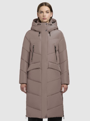 Cappotto invernale ' EVIEL ' di khujo in marrone: frontale