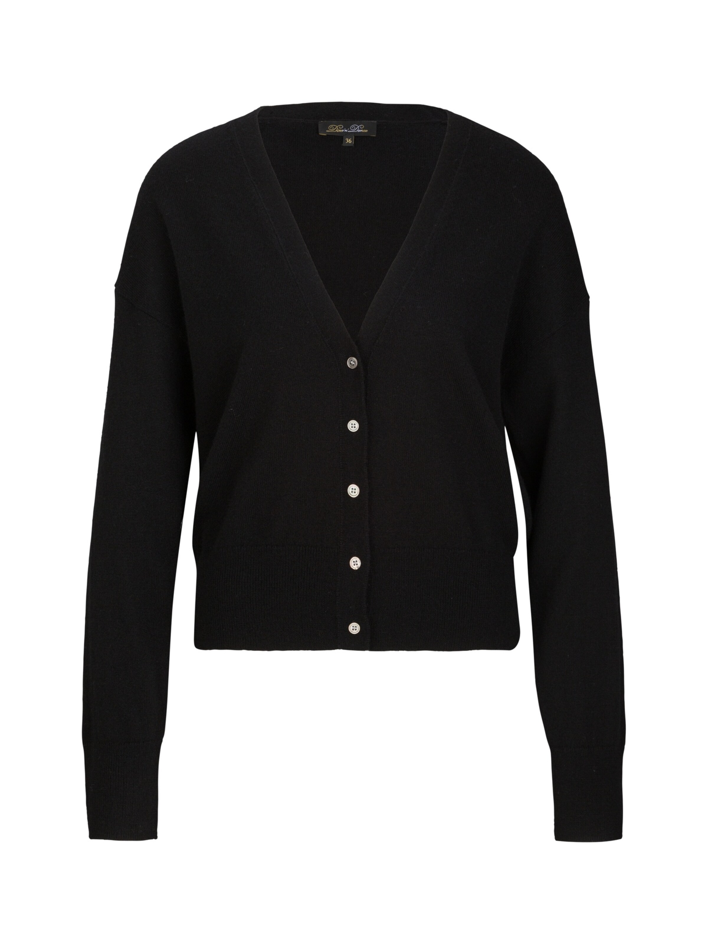 Dine'n'Dance Knit cardigan 'Catharina' in Black: front