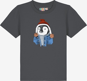 T-Shirt 'Pinguin' watabout.kids en gris : devant