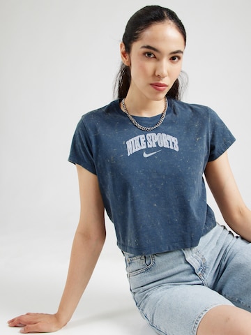 Nike Sportswear Koszulka w kolorze niebieski: przód