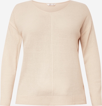 Pullover 'Cleo' di Z-One in beige: frontale