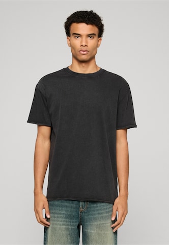 Urban Classics - Camisa 'Vintage' em preto: frente
