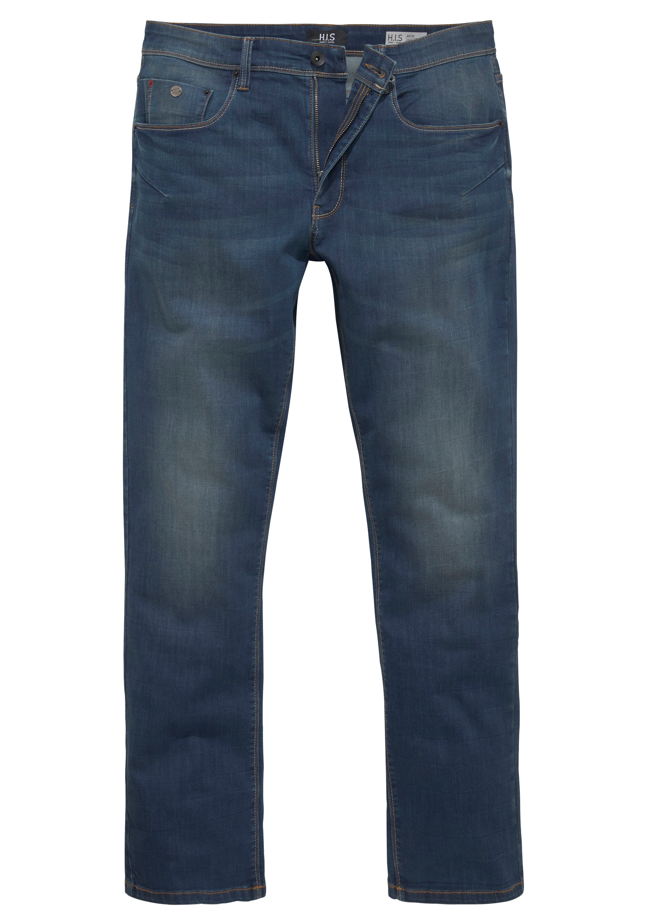 H.I.S Jeans in Blue: front